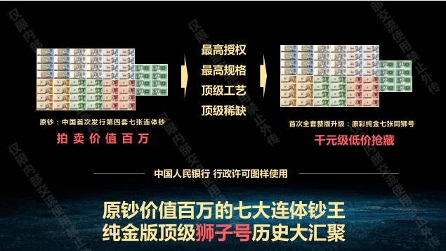 第四套人民币八连体金银纪念版