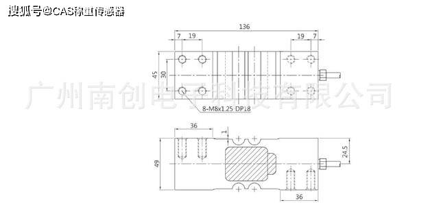 韩国CAS传感器BCW-150L BCW-180L 凯士称重传感器